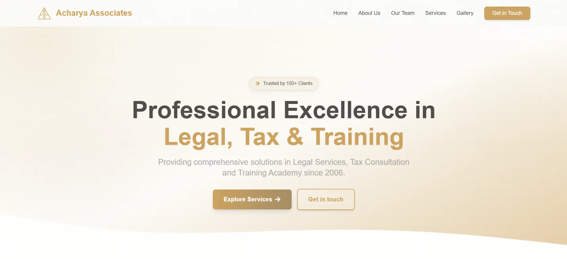 Acharya Associates Homepage
